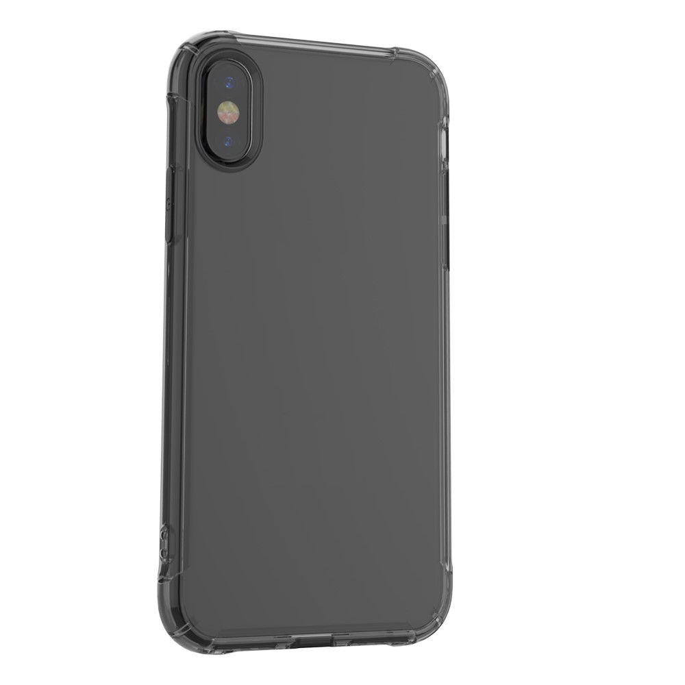 LEEU DESIGN Air Cushion Shockproof TPU Casing with Voice Conversion Jack for iPhone X/XS 5.8 inch - Black-17