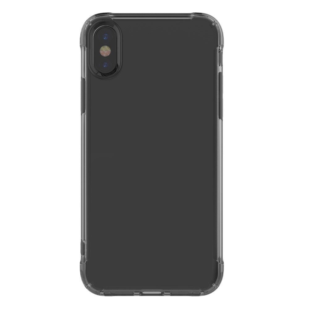 LEEU DESIGN Air Cushion Shockproof TPU Casing with Voice Conversion Jack for iPhone X/XS 5.8 inch - Black-19