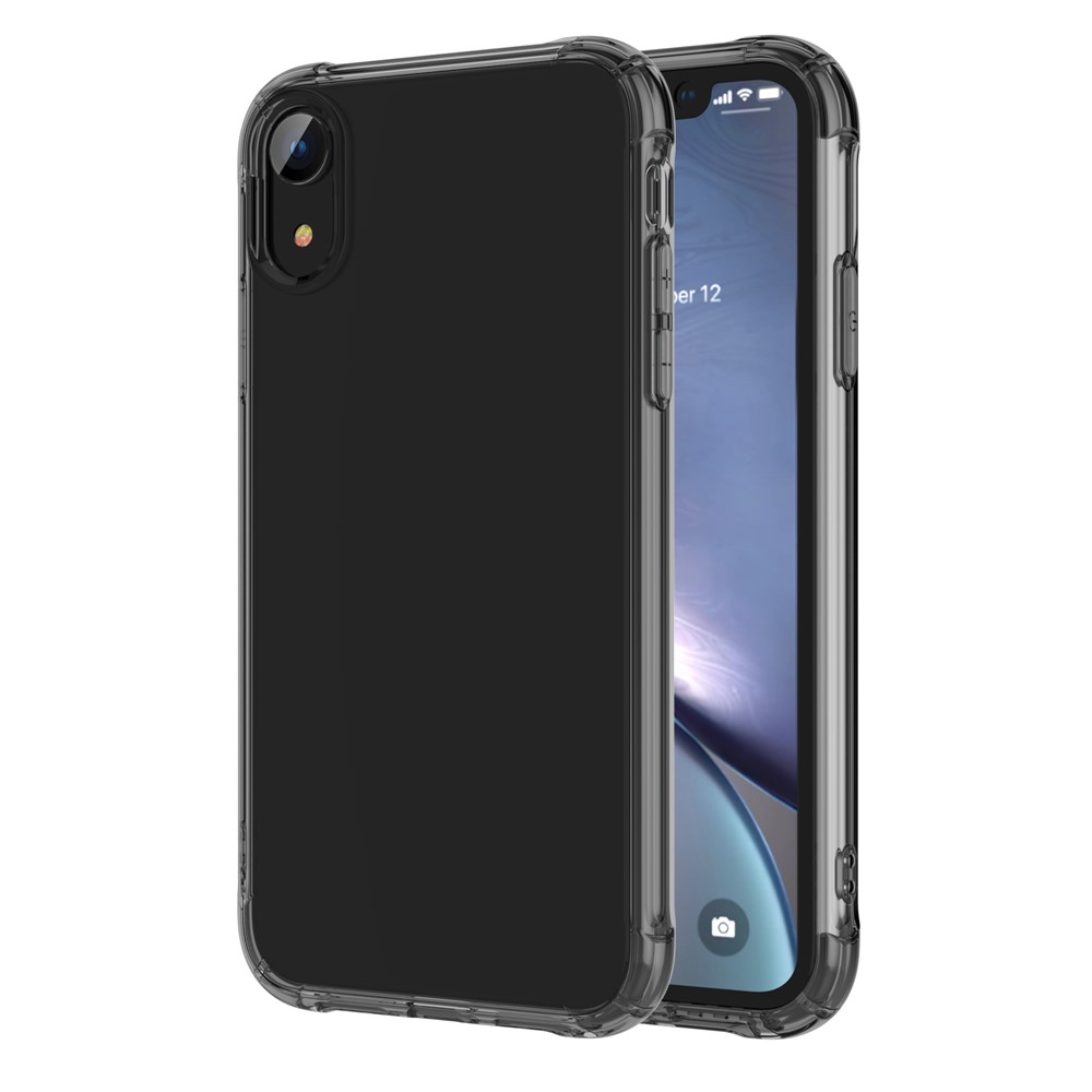 Coque En TPU Antichoc LEEU DESIGN Avec Coussin De Conversion Vocale Pour Iphone XR 6.1 Pouces - Noir-12