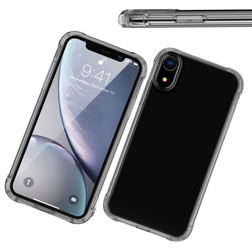 Coque En TPU Antichoc LEEU DESIGN Avec Coussin De Conversion Vocale Pour Iphone XR 6.1 Pouces - Noir-14
