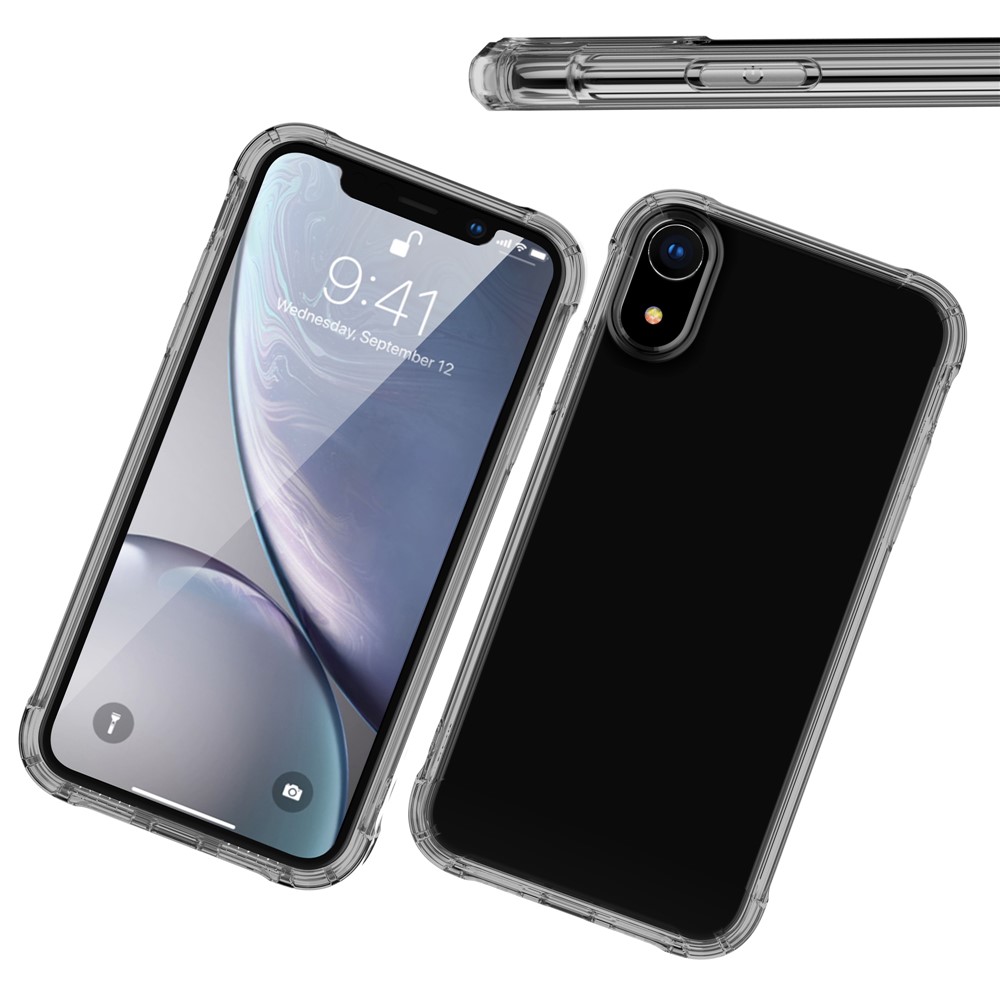 Cover Della Custodia TPU di Shock Cuscino di Design Leeu Con Jack di Conversione Vocale Per Iphone XR 6,1 Pollici - Nero-14