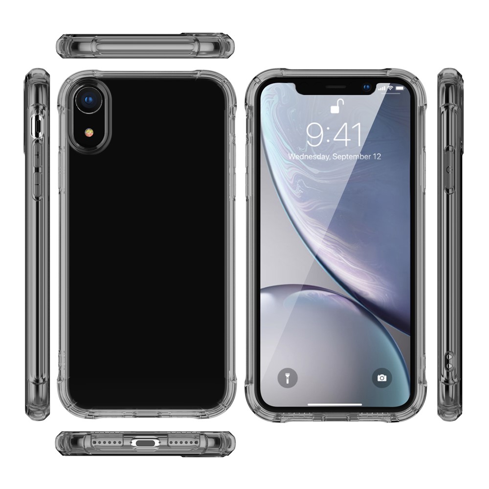 Coque En TPU Antichoc LEEU DESIGN Avec Coussin De Conversion Vocale Pour Iphone XR 6.1 Pouces - Noir-7
