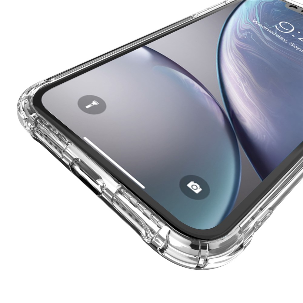 Custodia In TPU Antiurto Per Cuscino D'aria LEEU DESIGN Con Jack Di Conversione Vocale Per IPhone XR Da 6,1 Pollici - Trasparente-10