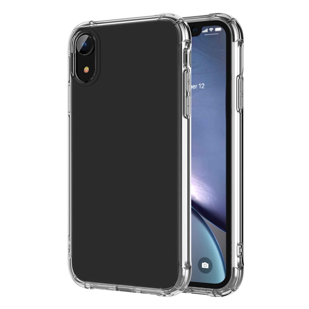 Custodia In TPU Antiurto Per Cuscino D'aria LEEU DESIGN Con Jack Di Conversione Vocale Per IPhone XR Da 6,1 Pollici - Trasparente-11