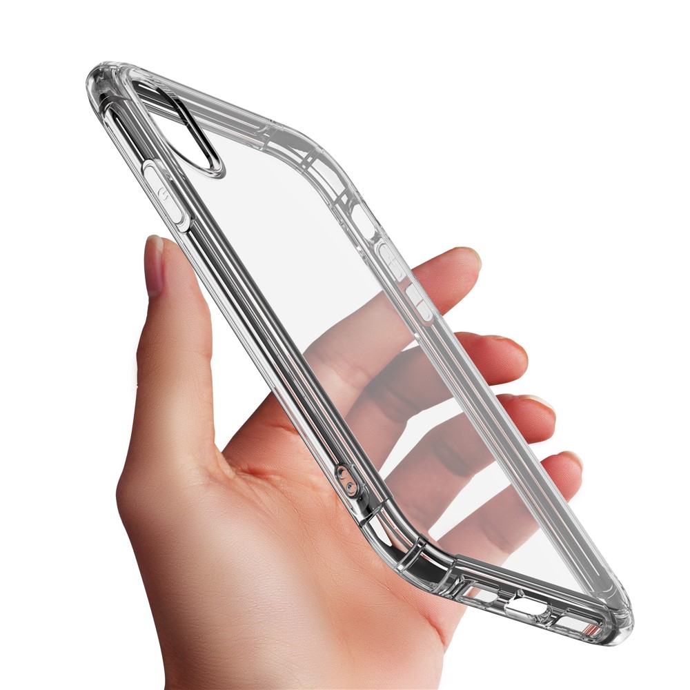 Custodia In TPU Antiurto Per Cuscino D'aria LEEU DESIGN Con Jack Di Conversione Vocale Per IPhone XR Da 6,1 Pollici - Trasparente-19