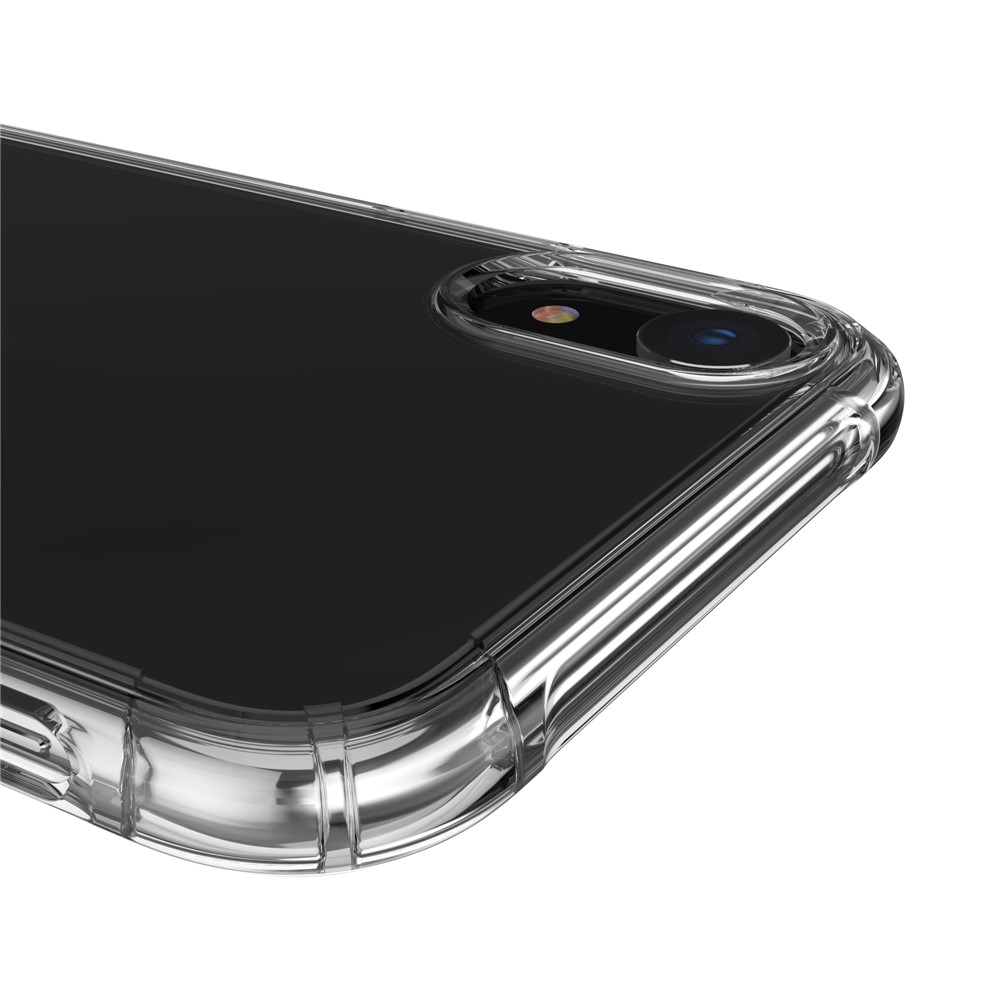 Custodia In TPU Antiurto Per Cuscino D'aria LEEU DESIGN Con Jack Di Conversione Vocale Per IPhone XR Da 6,1 Pollici - Trasparente-2