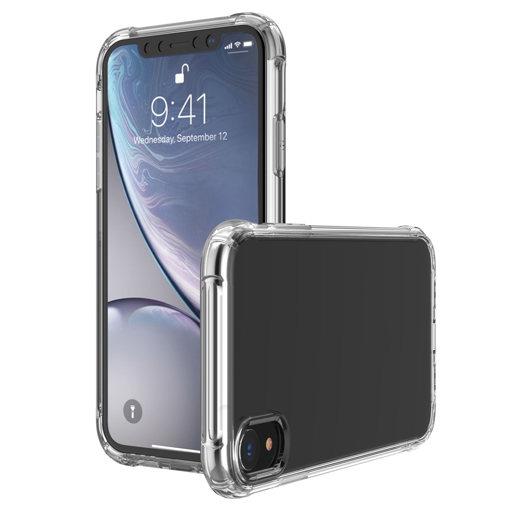 Custodia In TPU Antiurto Per Cuscino D'aria LEEU DESIGN Con Jack Di Conversione Vocale Per IPhone XR Da 6,1 Pollici - Trasparente-8