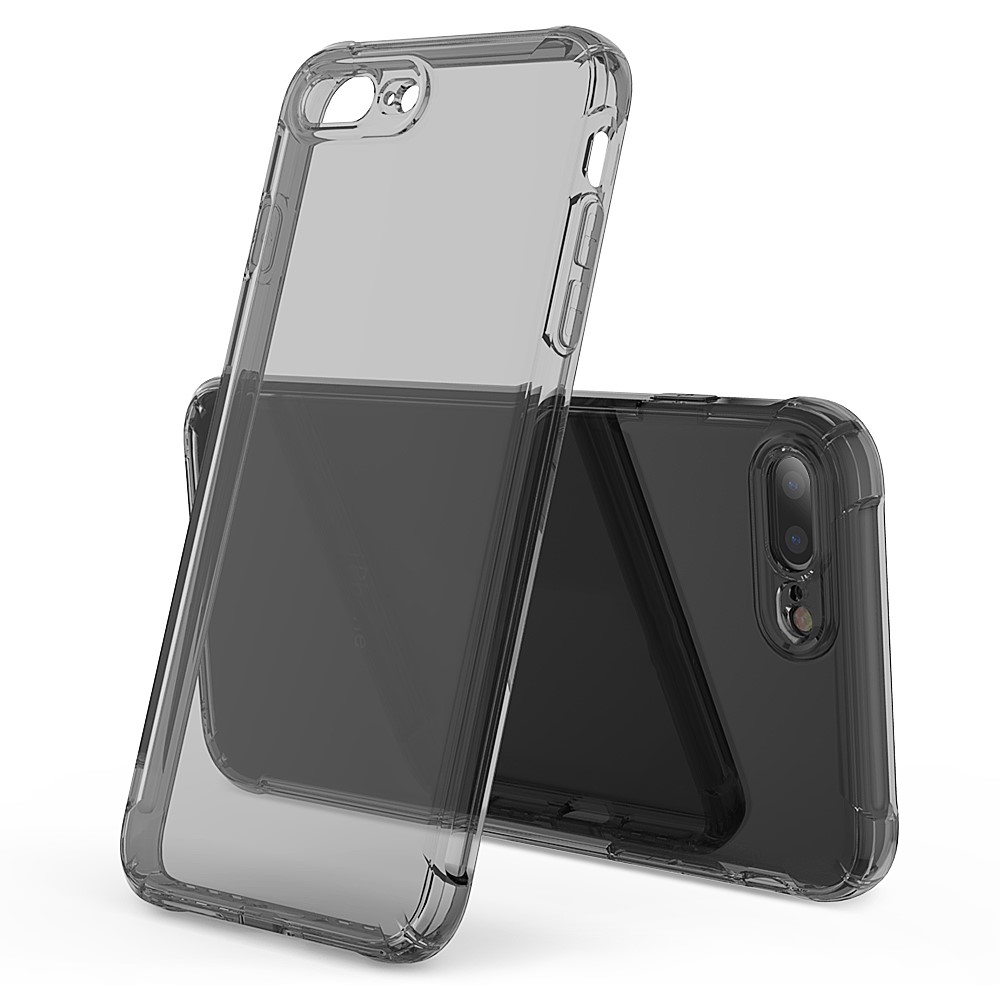 Leeu Design Air Cushion Shock -shock TPU Shell Con Jack di Conversione Vocale Per Iphone 7 Più/8 Più 5,5 Pollici - Nero