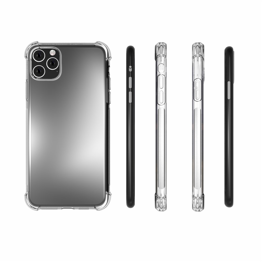 Clear Shock Absorption Soft TPU Phone Case for iPhone (2019) 6.5-inch - Transparent-2