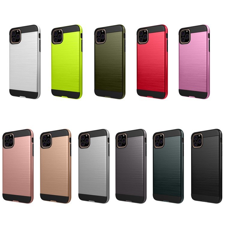 Brushed TPU + PC Hybrid Case for iPhone (2019) 6.5-inch - Black-3