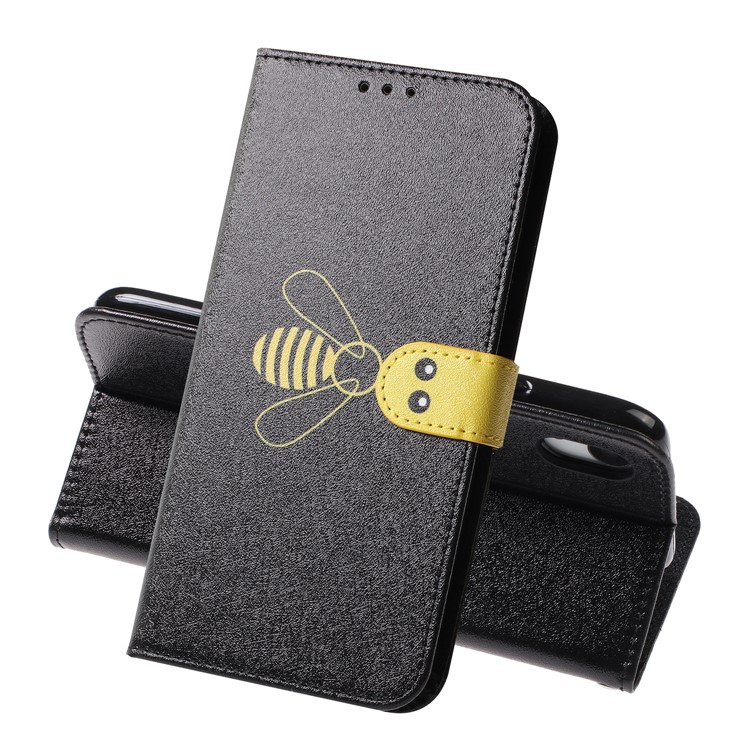 

Кожаный Кошелек Из Натуральной Кожи Серии Bee Для Iphone XR 6,1 Дюйма - Черный, iPhone XR 6.1 inch