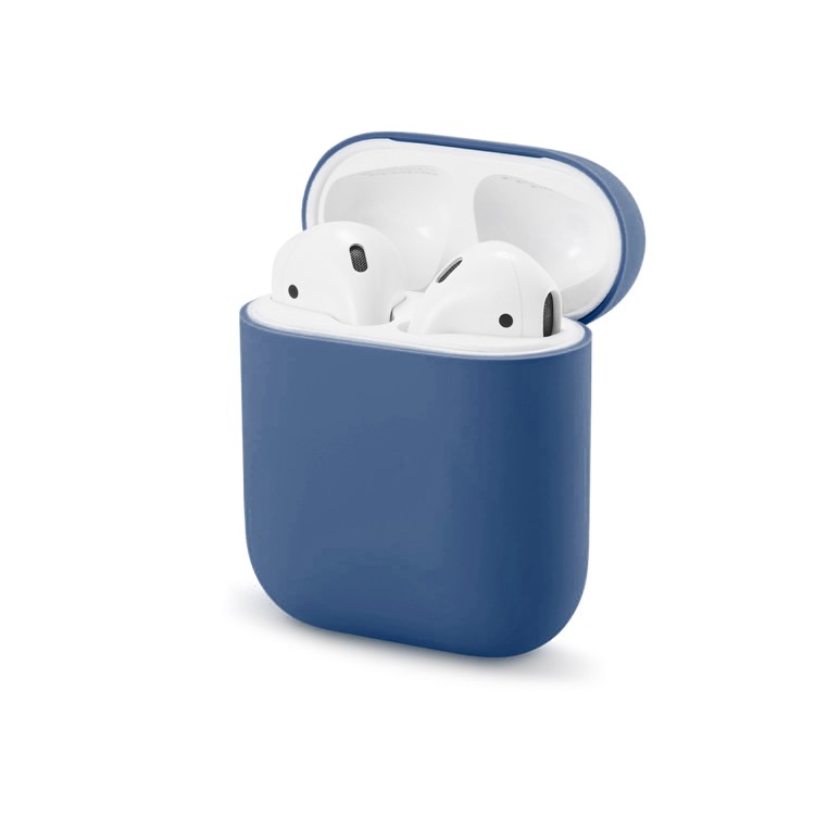 Solid Color Liquid Silicone Case for Apple AirPods with Charging Case (2019) / AirPods with Wireless Charging Case (2019) / AirPods with Charging Case (2016) - Style Q-6