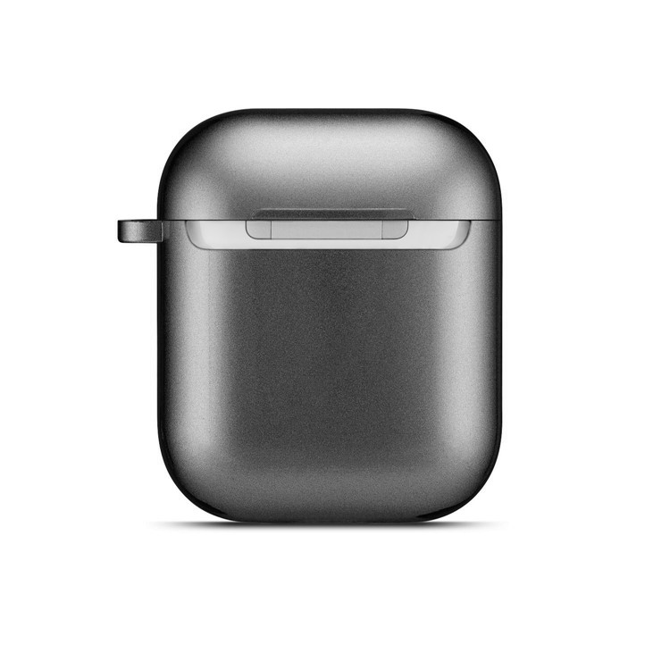 Rubberized TPU Case for Apple AirPods with Wireless Charging Case (2019) / AirPods with Charging Case (2019) (2016) - Black-4