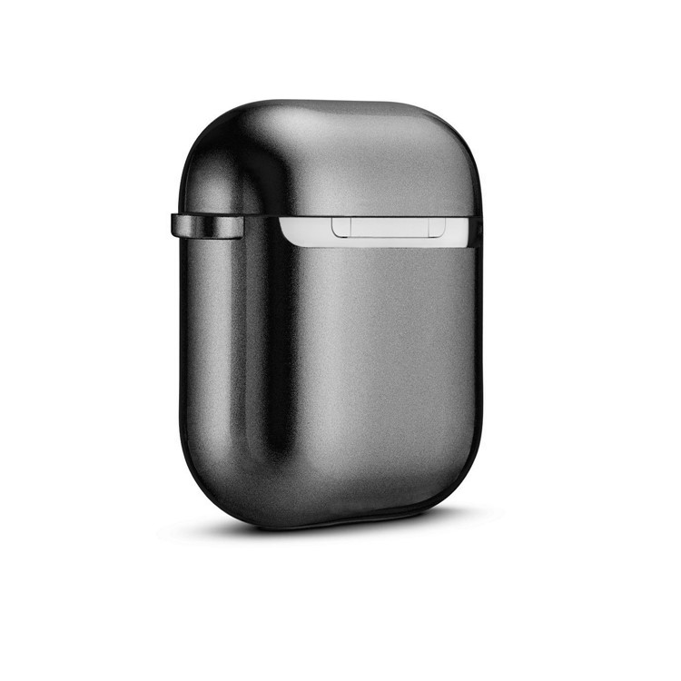 Rubberized TPU Case for Apple AirPods with Wireless Charging Case (2019) / AirPods with Charging Case (2019) (2016) - Black-6