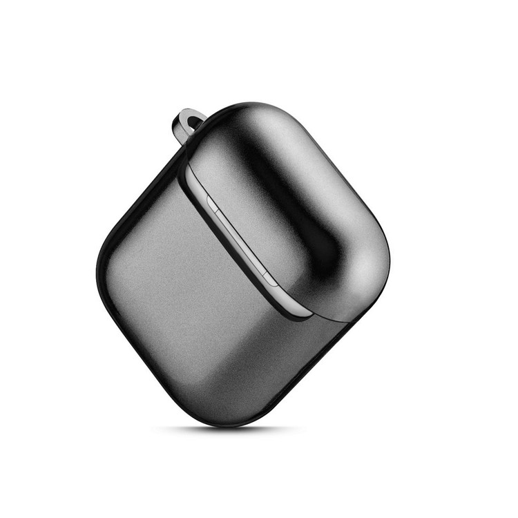 Rubberized TPU Case for Apple AirPods with Wireless Charging Case (2019) / AirPods with Charging Case (2019) (2016) - Black-8