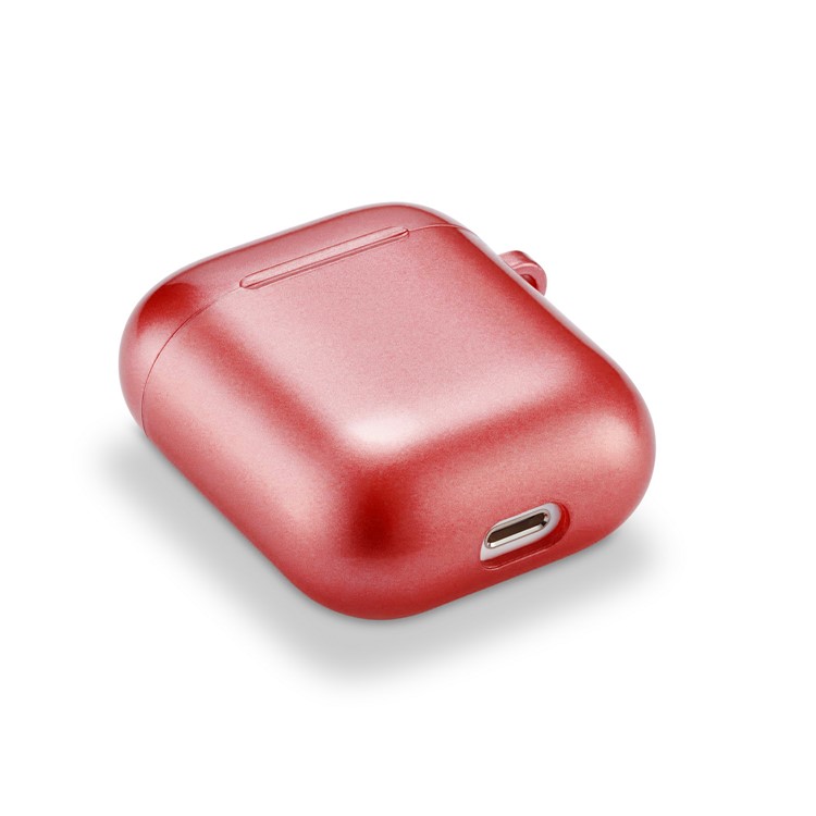 Rubberized TPU Case for Apple AirPods with Wireless Charging Case (2019) / AirPods with Charging Case (2019) (2016) - Red-10