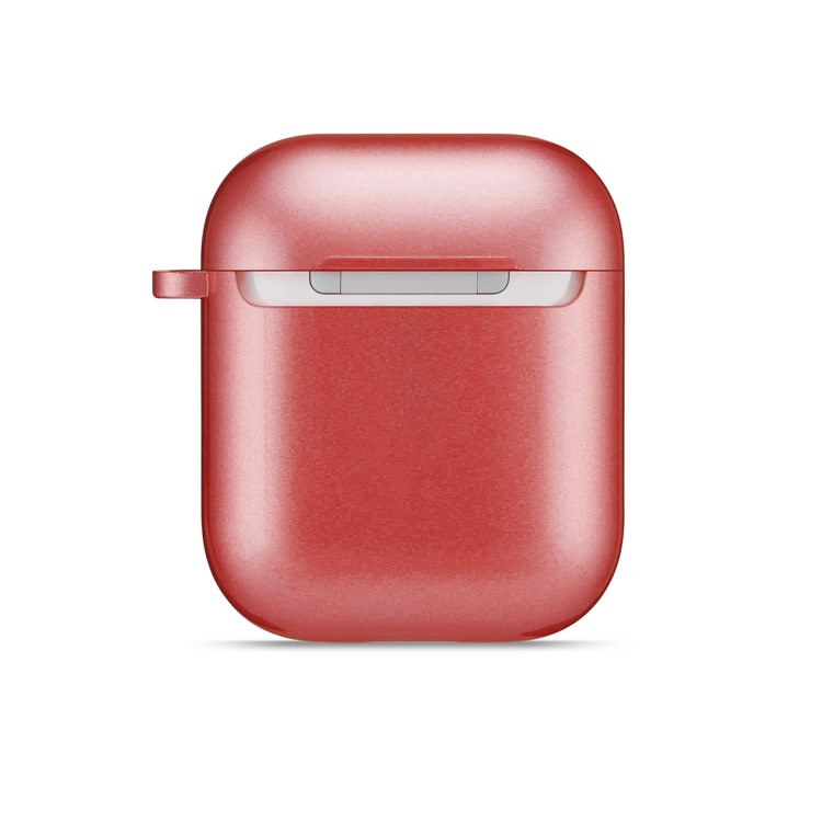 Rubberized TPU Case for Apple AirPods with Wireless Charging Case (2019) / AirPods with Charging Case (2019) (2016) - Red-4
