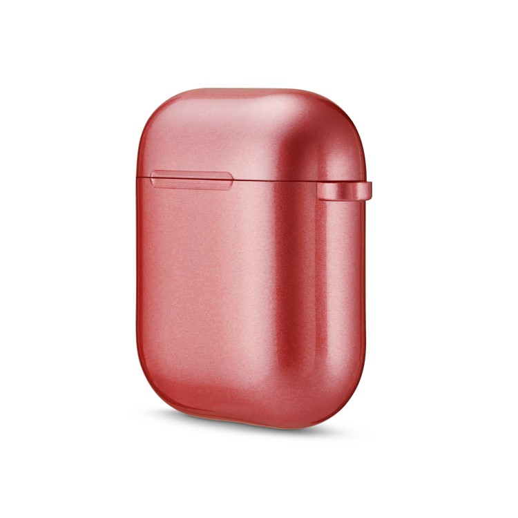 Rubberized TPU Case for Apple AirPods with Wireless Charging Case (2019) / AirPods with Charging Case (2019) (2016) - Red-5