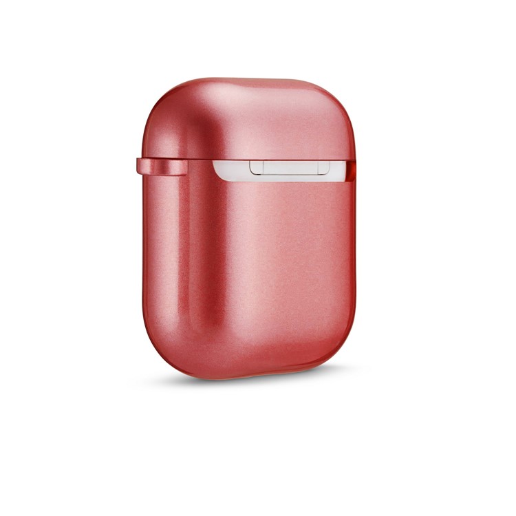 Rubberized TPU Case for Apple AirPods with Wireless Charging Case (2019) / AirPods with Charging Case (2019) (2016) - Red-6