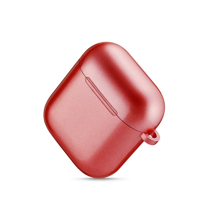 Rubberized TPU Case for Apple AirPods with Wireless Charging Case (2019) / AirPods with Charging Case (2019) (2016) - Red-7