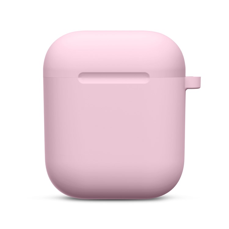 Thickened Silicone Case for Apple AirPods with Wireless Charging Case (2019) / AirPods with Charging Case (2019) (2016) - Pink-2