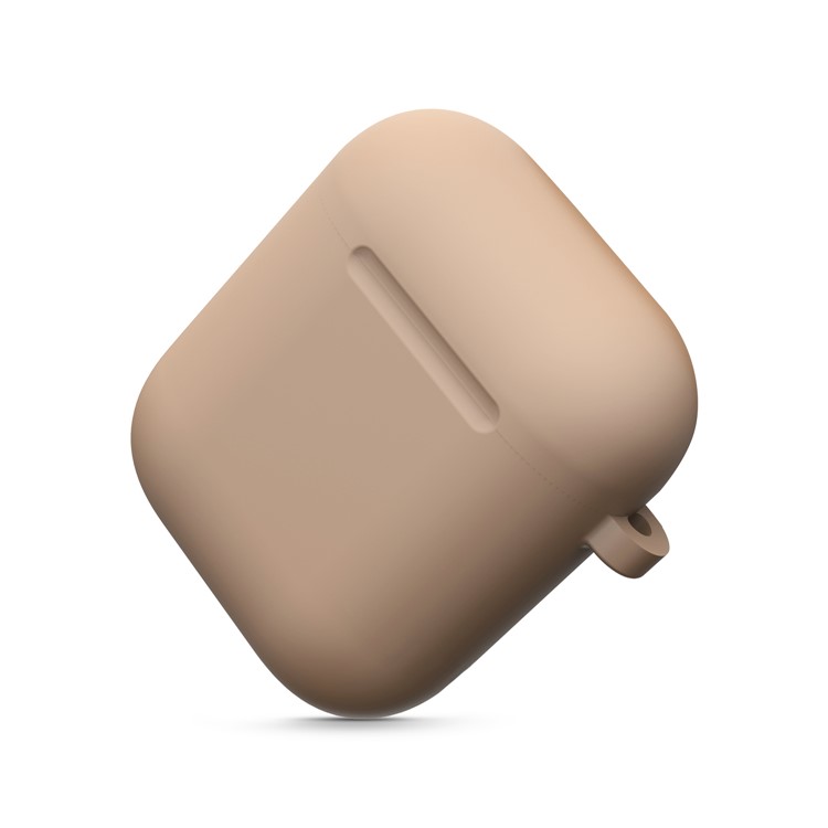 Thickened Silicone Case for Apple AirPods with Wireless Charging Case (2019) / AirPods with Charging Case (2019) (2016) - Khaki-5