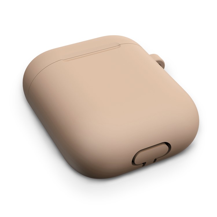 Thickened Silicone Case for Apple AirPods with Wireless Charging Case (2019) / AirPods with Charging Case (2019) (2016) - Khaki-6