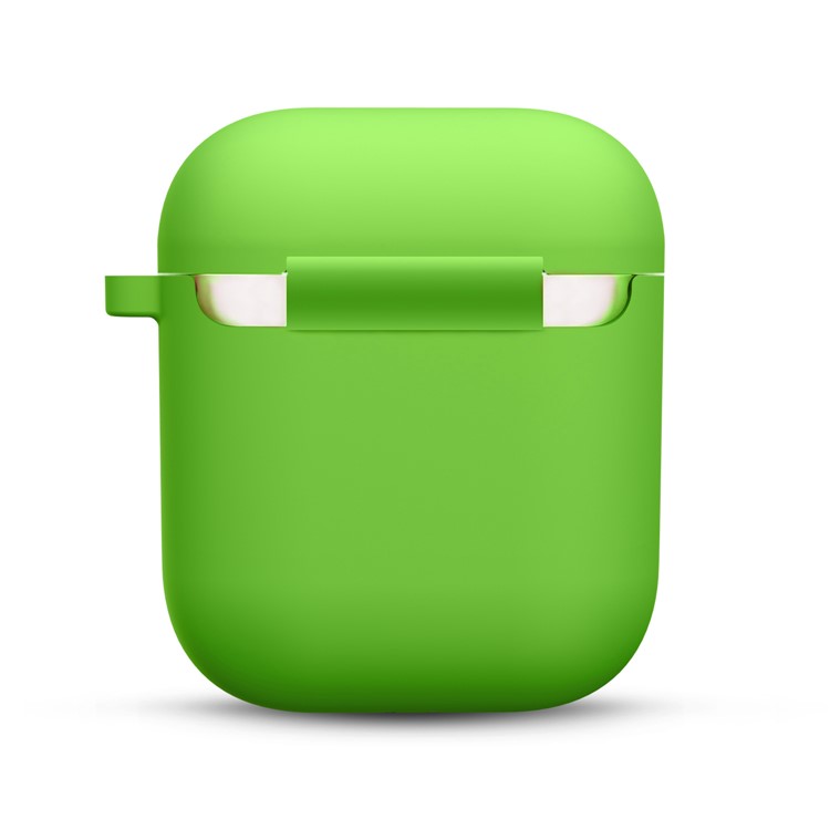 Thickened Silicone Case for Apple AirPods with Wireless Charging Case (2019) / AirPods with Charging Case (2019) (2016) - Green-3