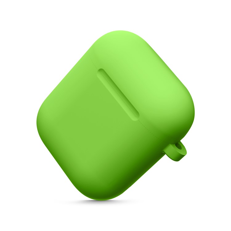 Thickened Silicone Case for Apple AirPods with Wireless Charging Case (2019) / AirPods with Charging Case (2019) (2016) - Green-4