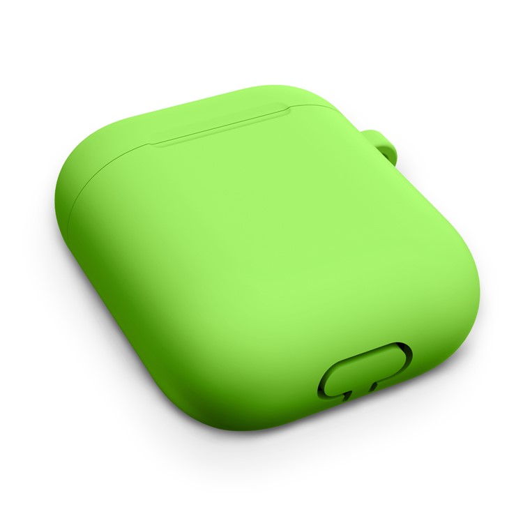 Thickened Silicone Case for Apple AirPods with Wireless Charging Case (2019) / AirPods with Charging Case (2019) (2016) - Green-5