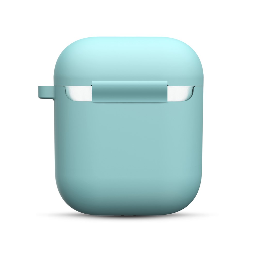 Thickened Silicone Case for Apple AirPods with Wireless Charging Case (2019) / AirPods with Charging Case (2019) (2016) - Cyan-3