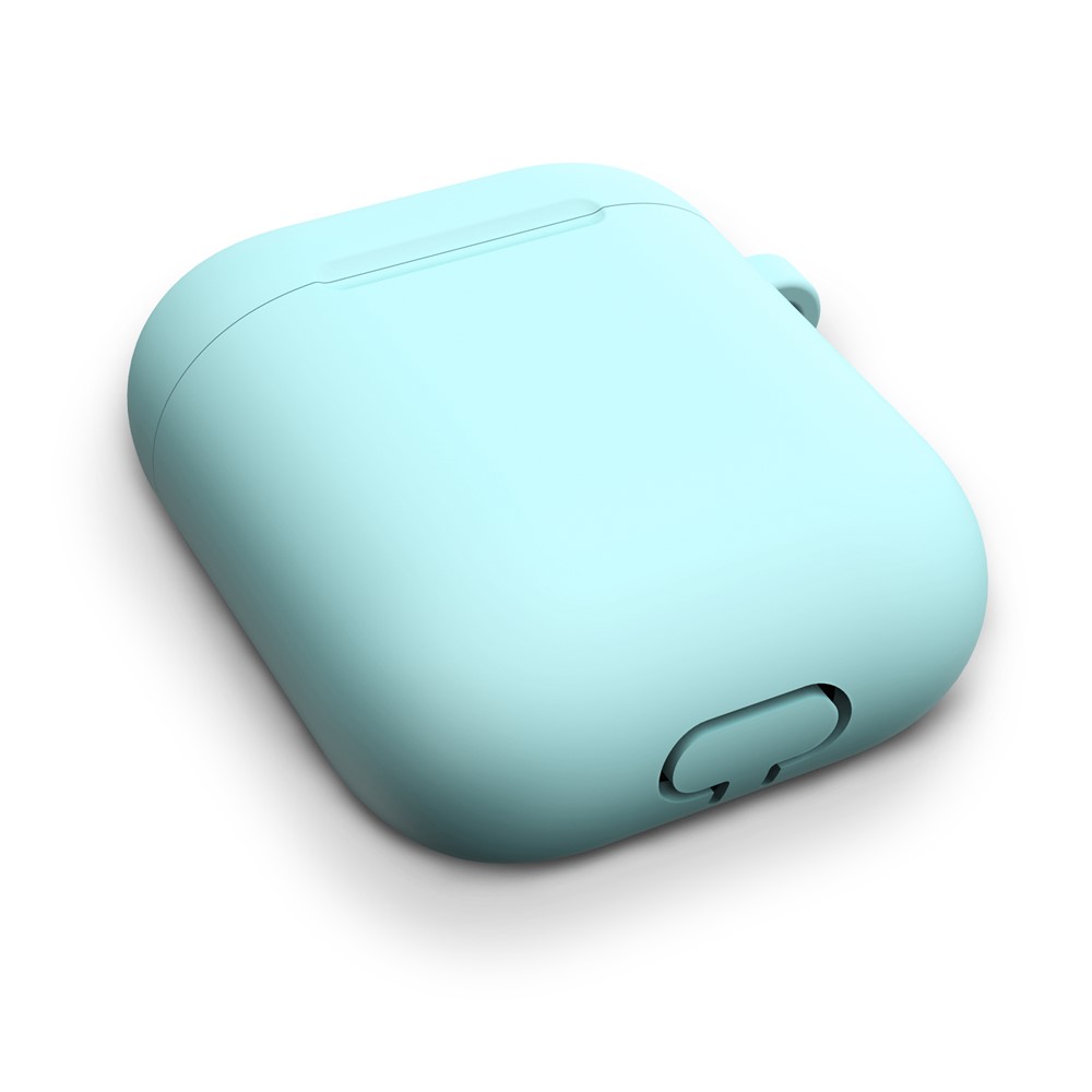 Thickened Silicone Case for Apple AirPods with Wireless Charging Case (2019) / AirPods with Charging Case (2019) (2016) - Cyan-5