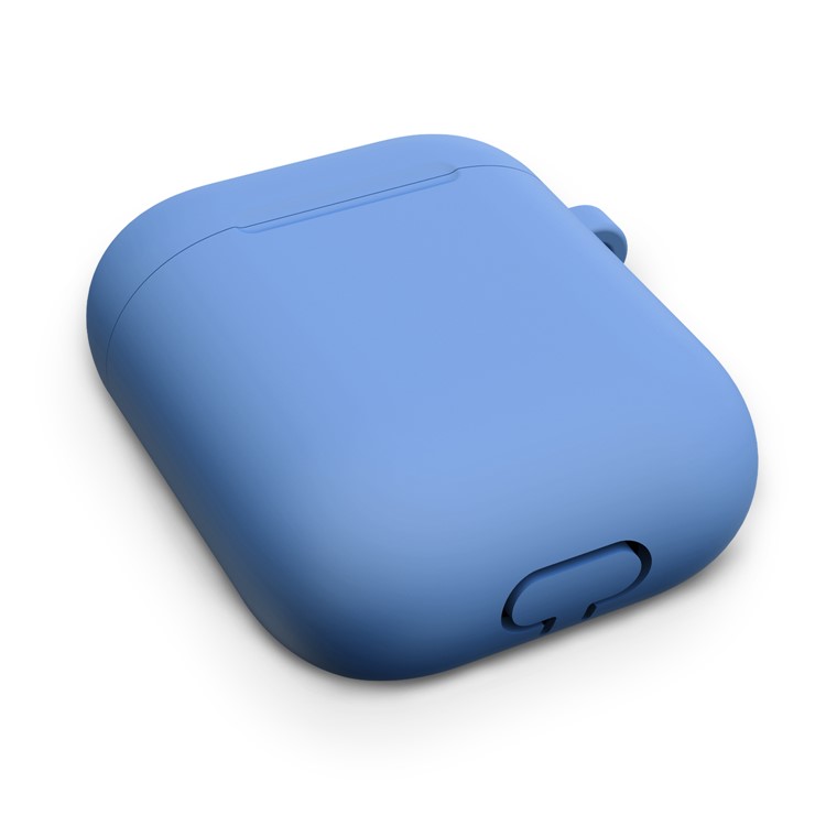 Thickened Silicone Case for Apple AirPods with Wireless Charging Case (2019) / AirPods with Charging Case (2019) (2016) - Baby Blue-5