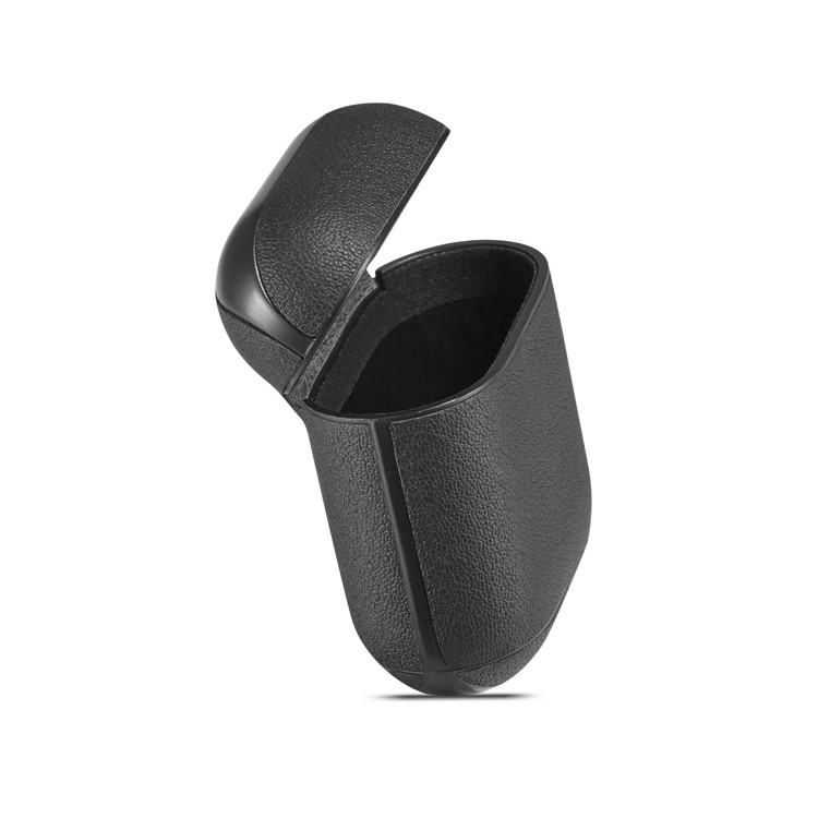Colorful Genuine Leather Case for Apple AirPods with Charging Case (2019) / AirPods with Charging Case (2016) - Black-9