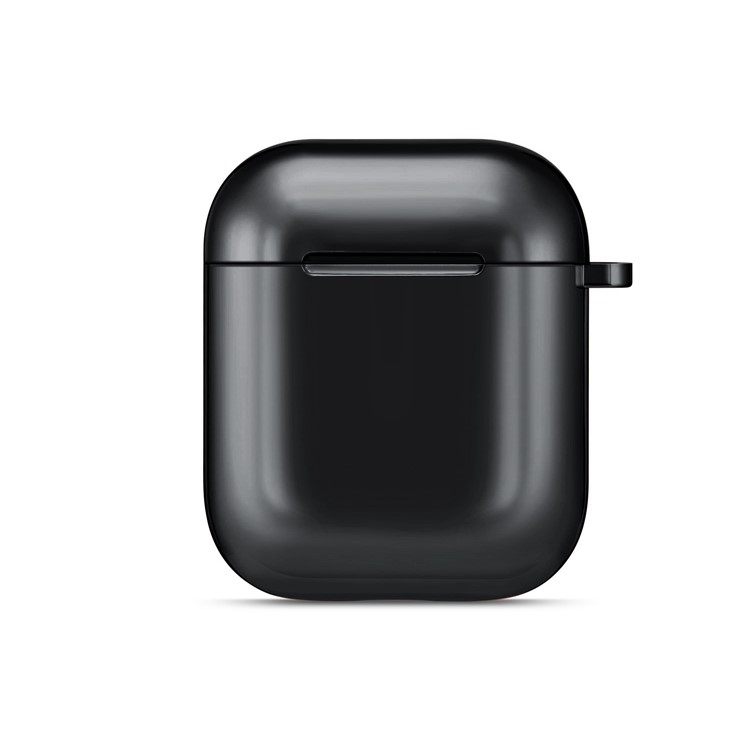 Electroplating TPU AirPods Case for Apple AirPods with Wireless Charging Case (2019) / AirPods with Charging Case (2019) (2016) - Black-10