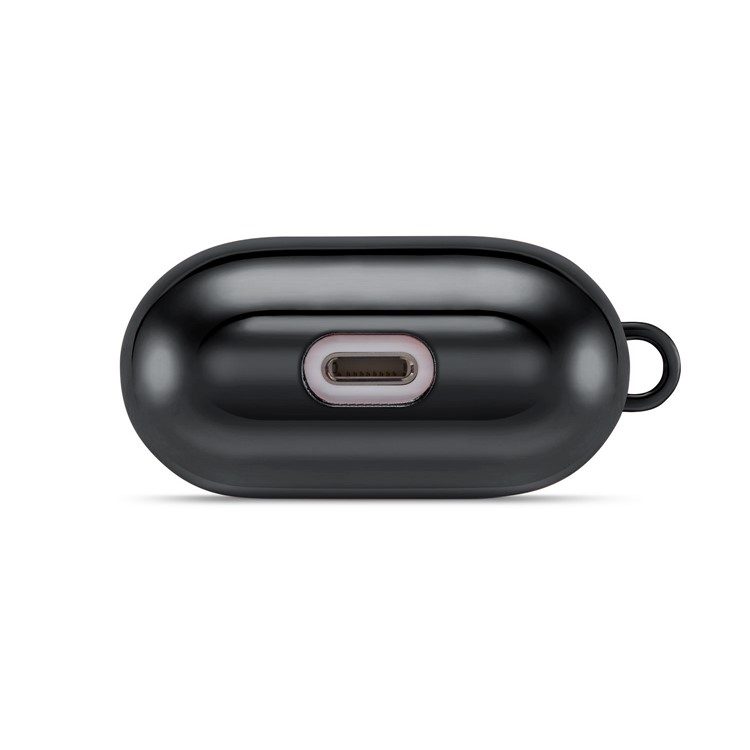 Electroplating TPU AirPods Case for Apple AirPods with Wireless Charging Case (2019) / AirPods with Charging Case (2019) (2016) - Black-2