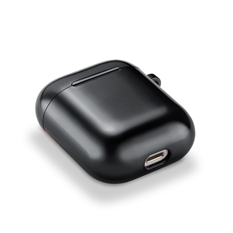 Electroplating TPU AirPods Case for Apple AirPods with Wireless Charging Case (2019) / AirPods with Charging Case (2019) (2016) - Black-4