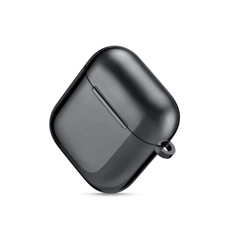 Electroplating TPU AirPods Case for Apple AirPods with Wireless Charging Case (2019) / AirPods with Charging Case (2019) (2016) - Black-6