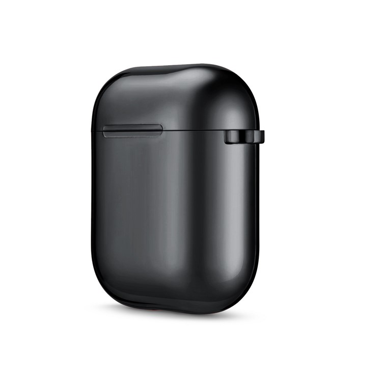 Electroplating TPU AirPods Case for Apple AirPods with Wireless Charging Case (2019) / AirPods with Charging Case (2019) (2016) - Black-8