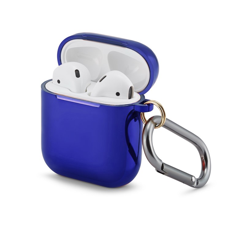 

Корпус Гальванических ТПУ Для Apple Airpods С Беспроводной Зарядкой (2019) / Аэродромы С Зарядным Чехлом (2019) (2016) - Синий, Apple AirPods with Charging Case (2019)