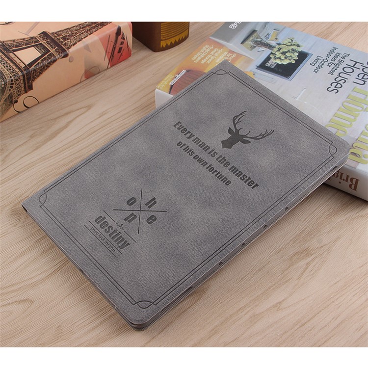 Deer Pattern PU Leather Stand Tablet Shell for iPad Air 10.5 inch (2019)/Air 3/Air (3rd generation) - Grey-8