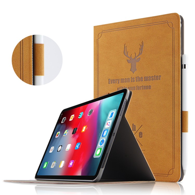 

Deer Pattern PU Leather PC Stand Tablet Casing for iPad Pro 11-inch (2018) - Brown, iPad Pro 11-inch (2018)
