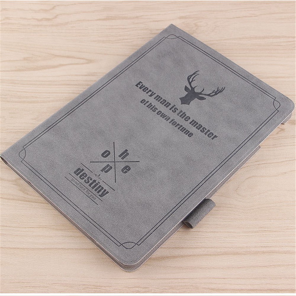 Deer Pattern PU Leather Stand Tablet Cover Shell for iPad 9.7-inch (2018) - Grey-3