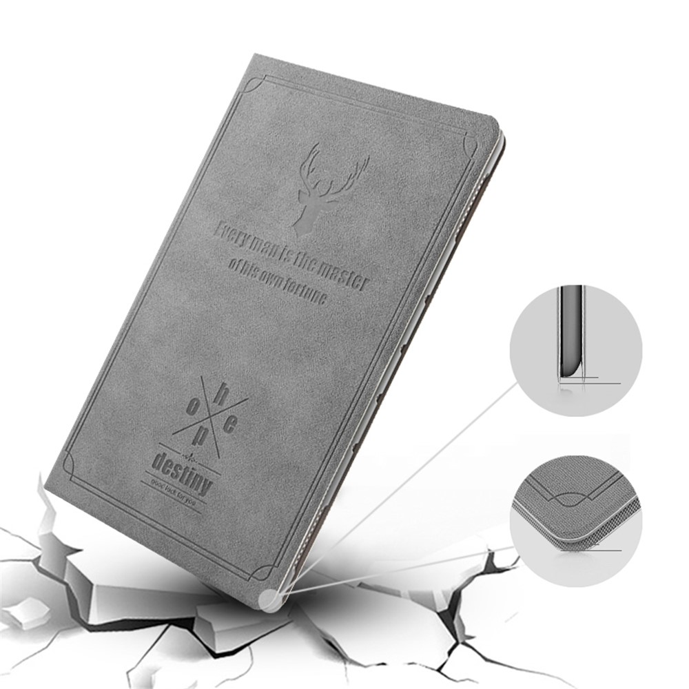 Deer Pattern PU Leather Stand Tablet Cover Shell for iPad Air 2 - Grey-8