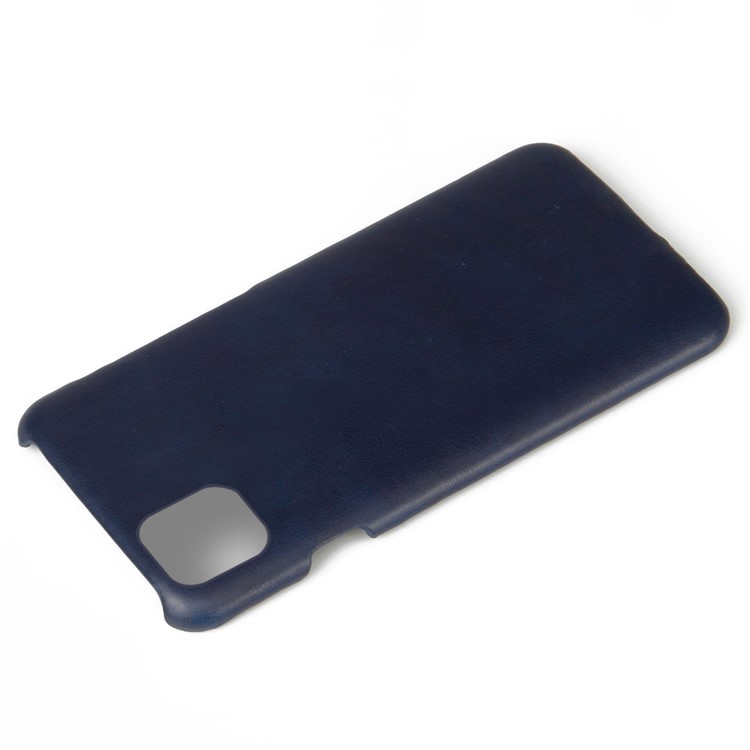 Crazy Horse PU Leather Coated PC Covering Case for iPhone 11 Pro 5.8 inch (2019) - Dark Blue-2
