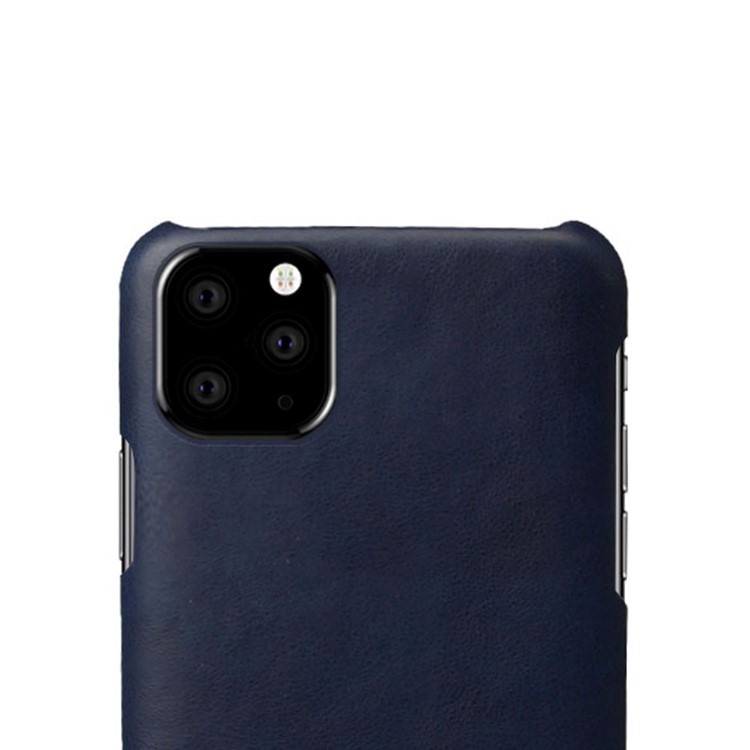 Crazy Horse PU Leather Coated PC Covering Case for iPhone 11 Pro 5.8 inch (2019) - Dark Blue-3