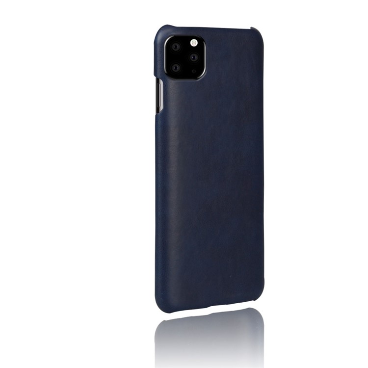 Crazy Horse PU Leather Coated PC Covering Case for iPhone 11 Pro 5.8 inch (2019) - Dark Blue-4