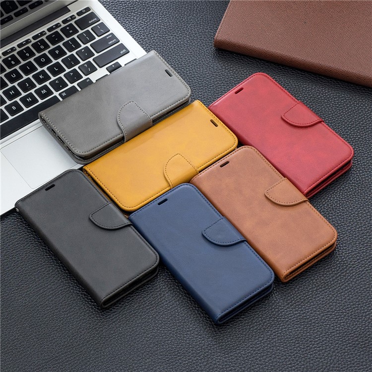 Caso De Cobertura De Telefone De Couro PU Material Para Iphone (2019) 5,8 Polegadas - Preto-11