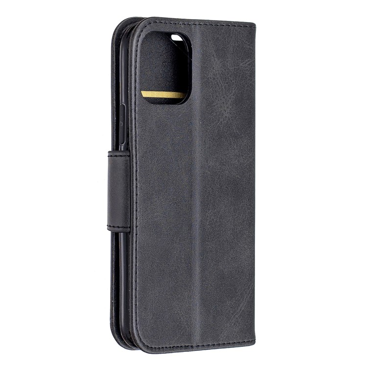 Caso De Cobertura De Telefone De Couro PU Material Para Iphone (2019) 5,8 Polegadas - Preto-3