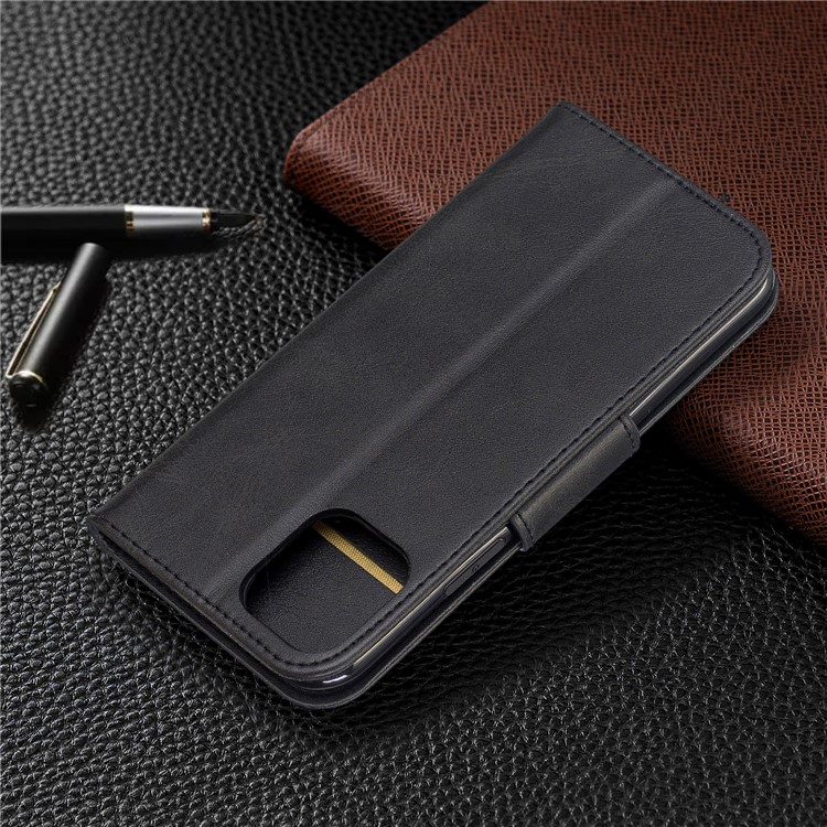 Caso De Cobertura De Telefone De Couro PU Material Para Iphone (2019) 5,8 Polegadas - Preto-8